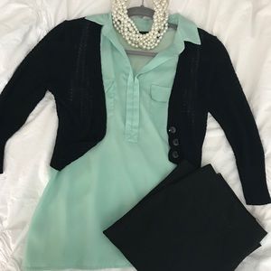 {Donated} Cropped Crochet Cardigan